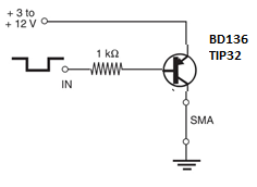 Figure 1 – Shield for SMA using a PNP transistor
Figure 1 – Shield for SMA using a PNP transistor