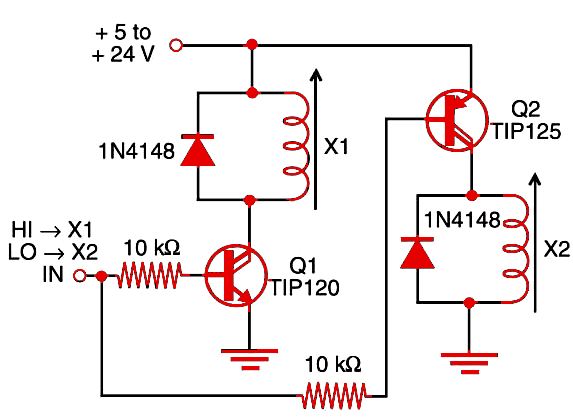 Figure 1    Intelligent block using Darlingtons.
