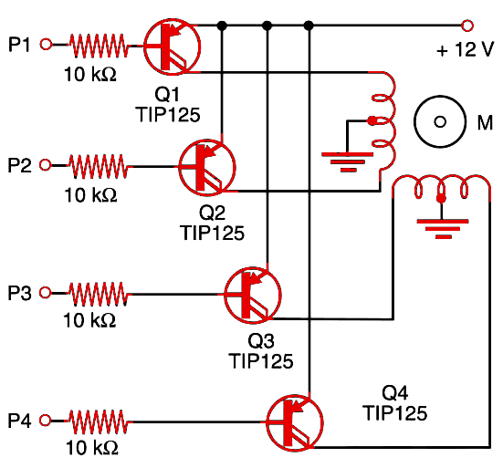 Figure 1 Shield using PNP Darlington transistors.
Figure 1 Shield using PNP Darlington transistors.