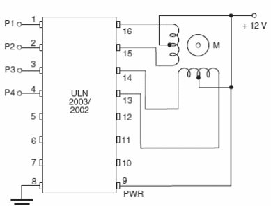 Figure 1 – Using the ULN2002/2003
Figure 1 – Using the ULN2002/2003