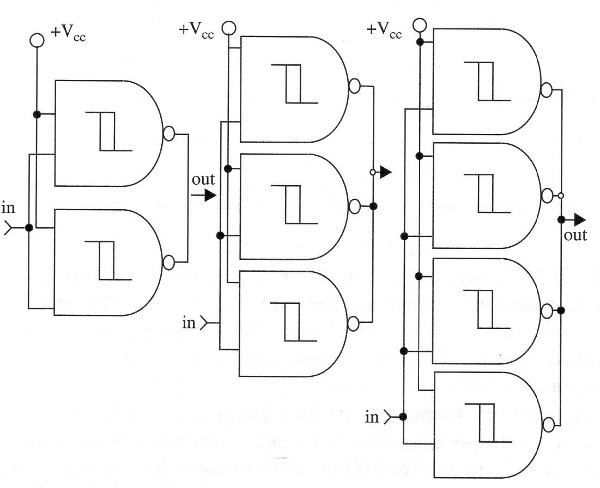 Figure 6 – Gates can be wired in parallel to drive powerfull loads
