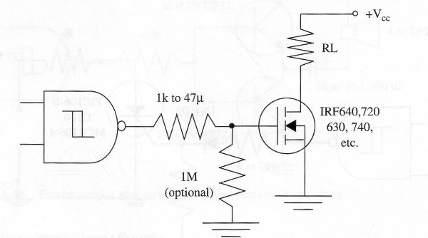 Figure 14 – Using power MOSFETs
Figure 14 – Using power MOSFETs