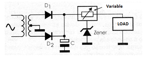 Figure 3 - Using a zener as a device controller for a higher current 
