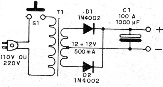 Figure 6 - Power supply for the circuit
