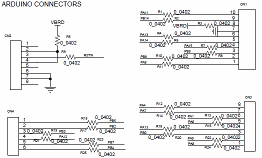 Figure 3 – Arduino connectors examples
