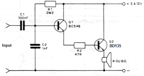 Two Transistor Audio Stage
