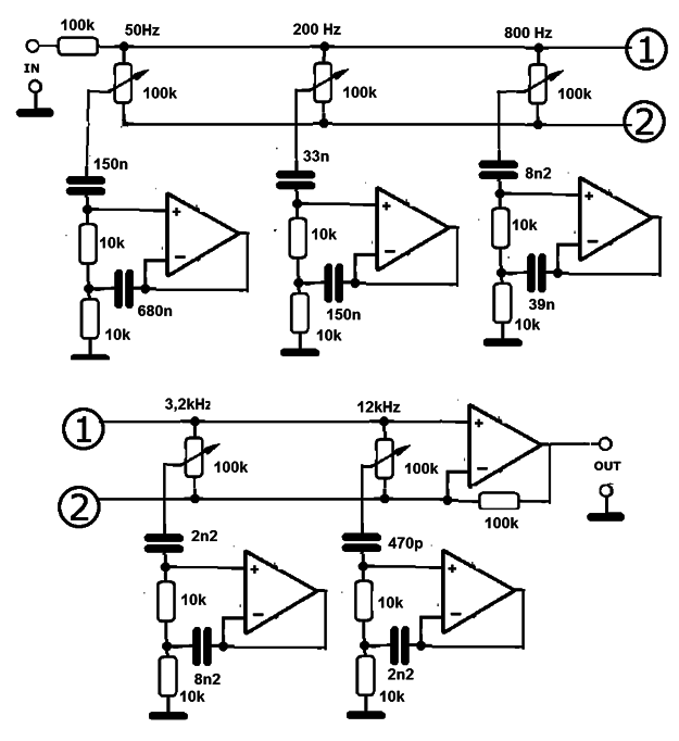 Parametric Eq Circuit Circuit Diagram