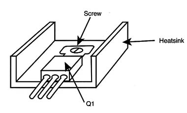 Figure 8 – Mouting the transistor on a heatsink
Figure 8 – Mouting the transistor on a heatsink