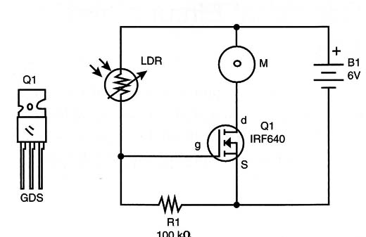 Figure 1 – Using a Power MOSFET
Figure 1 – Using a Power MOSFET