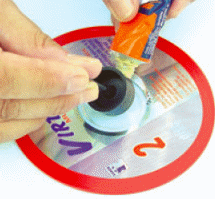Figure 12 – How to glue the wheel
Figure 12 – How to glue the wheel