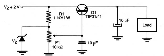 Figure 1 – Linear control with zener diode
Figure 1 – Linear control with zener diode