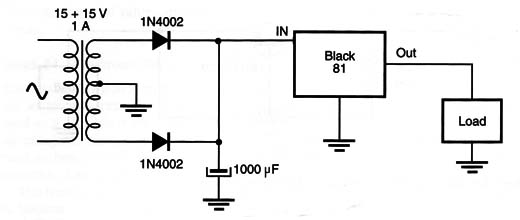 Figure 2 – Converting into a power supply
Figure 2 – Converting into a power supply