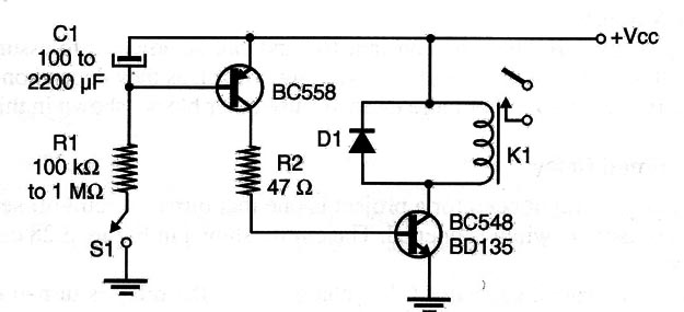 Figure 3 – Long interval delayed relay
Figure 3 – Long interval delayed relay