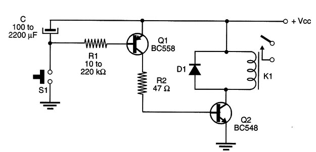Figure 4 – Long-interval timed relay
Figure 4 – Long-interval timed relay
