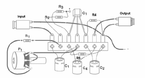 Figure 2 – Components placement on a terminal strip
