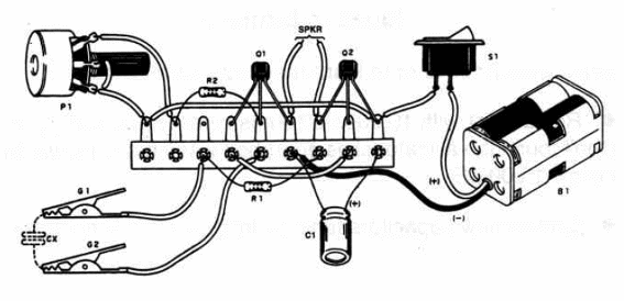 Figure 2 – Components placemente on a terminal strip
