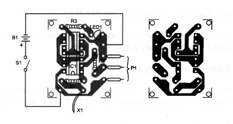 Figure 2- Printed circuit board for the project
