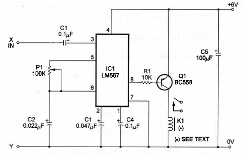   Figure 1 – Schematics for the Relay
