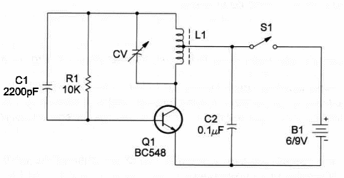 Figure 1 – Schematic diagram of the Metal Detector
