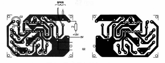 Figure 2 –Printed circuit board for the project
