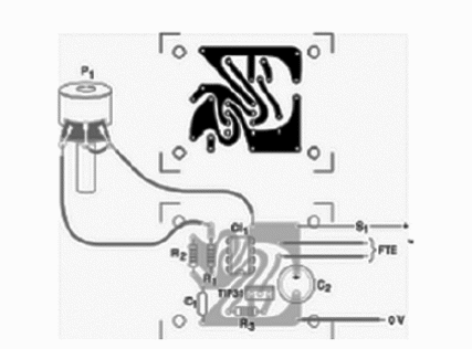 Figure 3 – PCB for the circuit
Figure 3 – PCB for the circuit