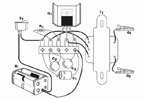 Figure 2 – Component placement on a terminal strip
Figure 2 – Component placement on a terminal strip