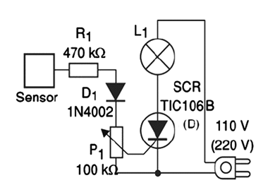 Figure 1 – Schematic diagram – Values in brackets are for a 220/240 VAC power line
