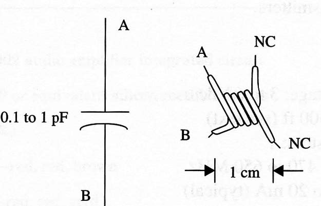 Figure 1 – The home made capacitor
