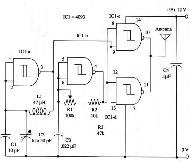 Figure 1 – Schematic diagram of the transmitter
