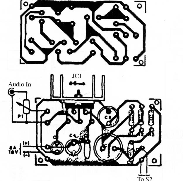 Figure 5 – printed circuit board for the project
Figure 5 – printed circuit board for the project