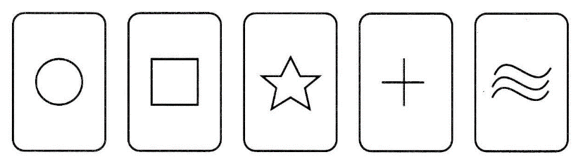 Figure 1 - Zener cards for ESP experiments.
