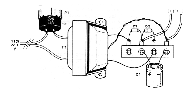Figure 8 – Power supply assembly based on a terminal bridge.
