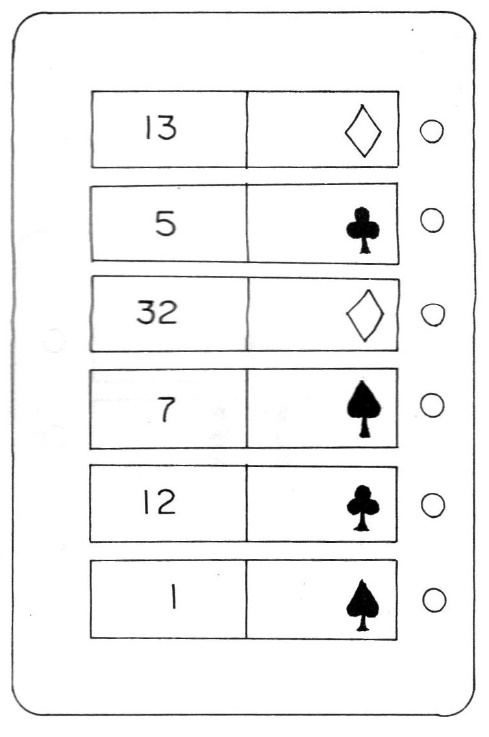 Figure 21 – Suggested cards for 10-position games