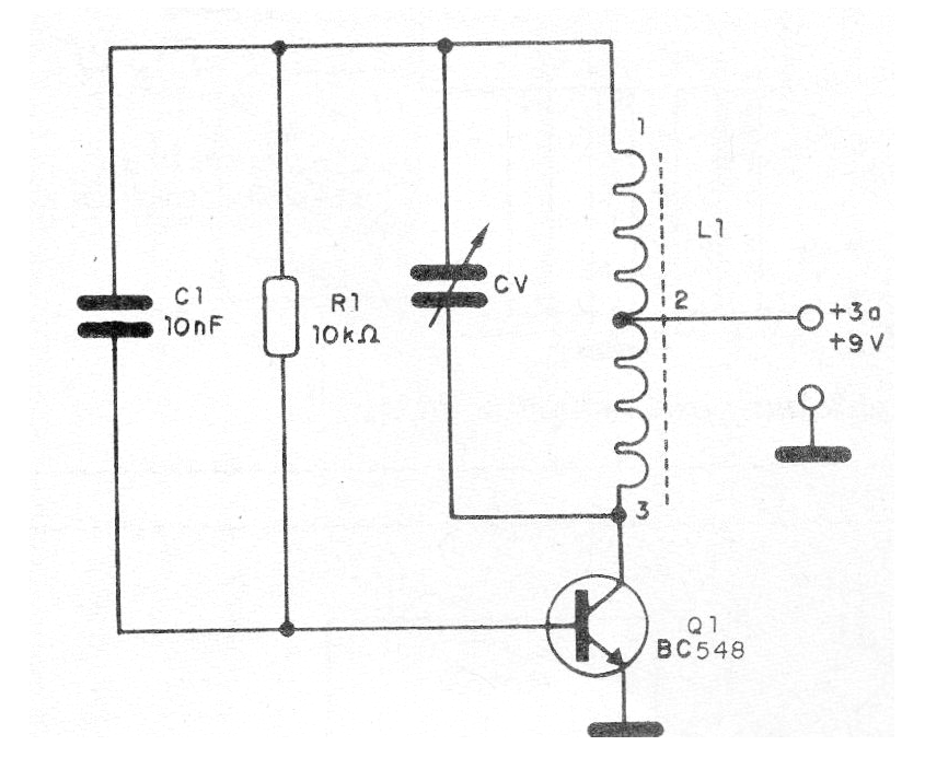 Figure 1 - Hartley Oscillator Diagram Figure 1 - Hartley Oscillator Diagram