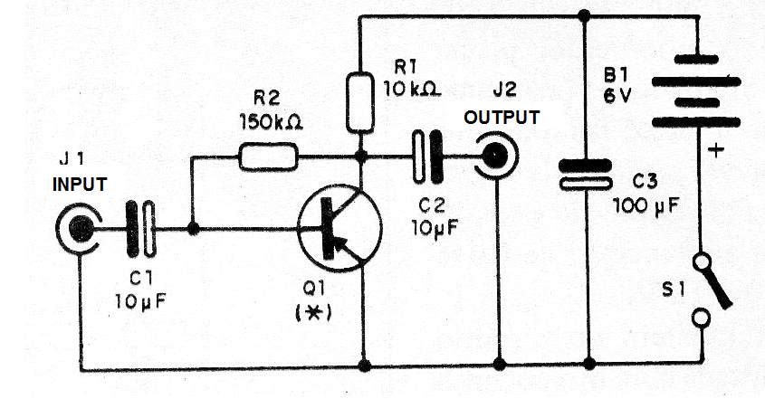Figure 1- Pre-amplifier circuit Figure 1- Pre-amplifier circuit