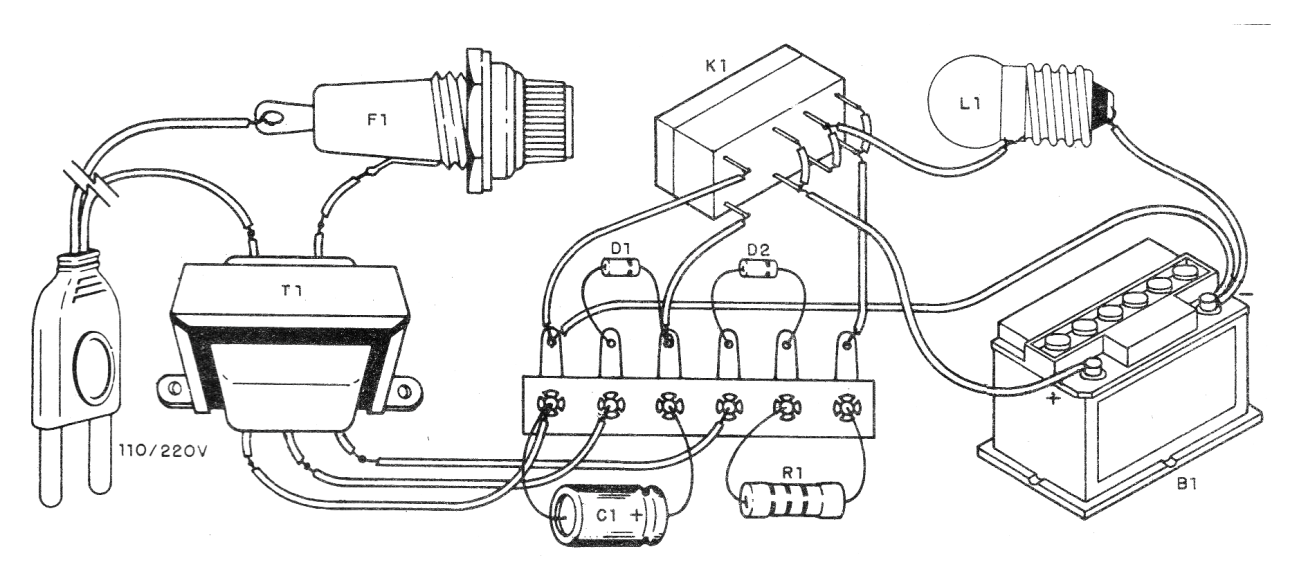 Figure 2 - Assembly based on a small terminal strip Figure 2 - Assembly based on a small terminal strip