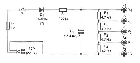 Figure 1 - Diagram of the high voltage power supply