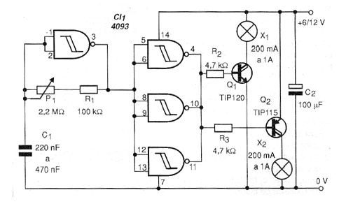 Figure 1 - Flasher circuit